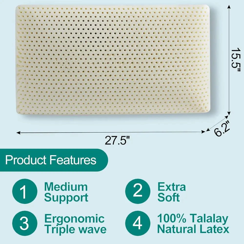 Talalay Latex Pillow — Queen