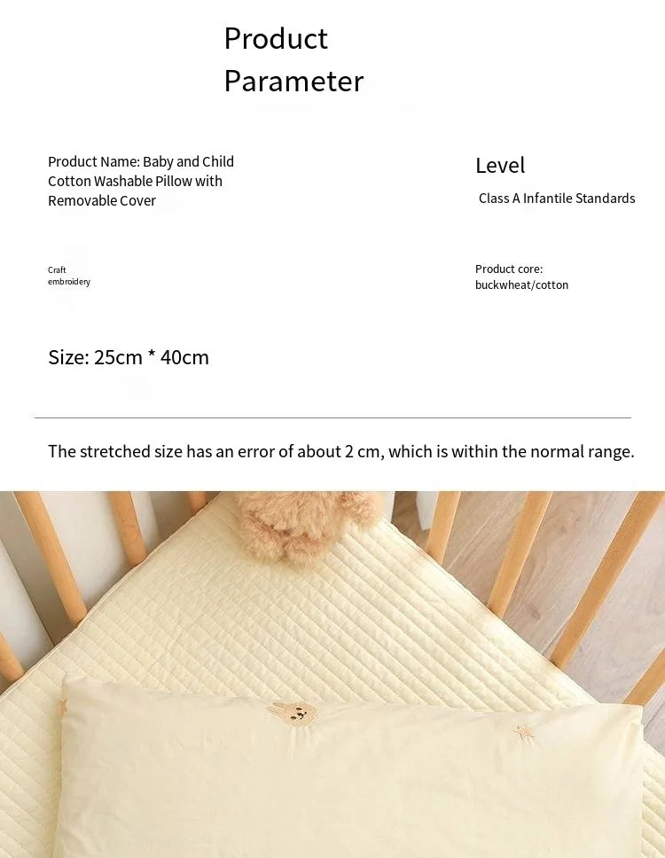 Cotton Buckwheat Baby Pillow