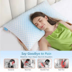 Cooling Gel Memory Foam Pillows — Set of 2