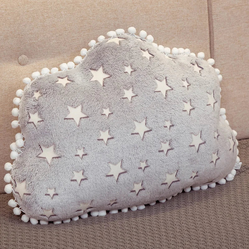 Plush Cloud, Moon &amp; Star Cushion