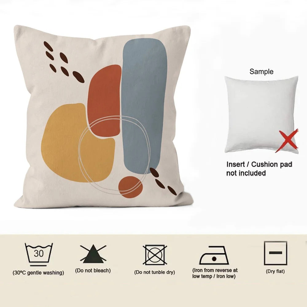 Ginkgo Leaf Linen Throw Pillow Cover