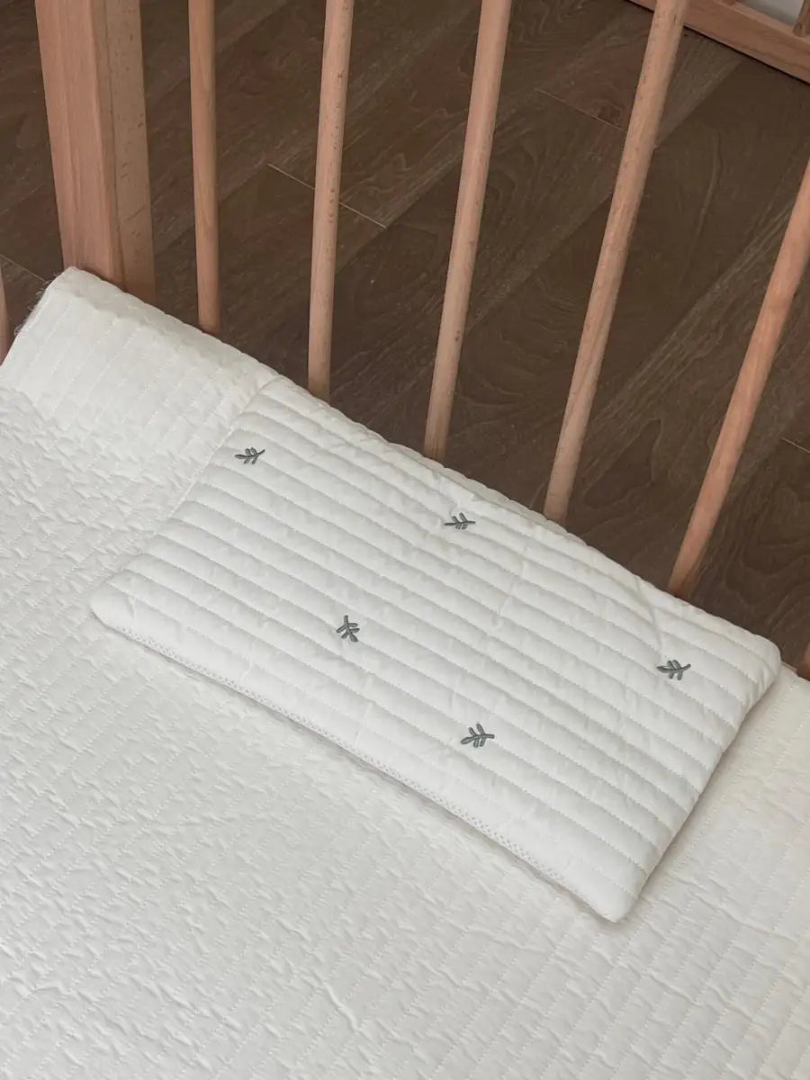 Embroidered Cotton Baby Pillow