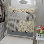 Patchwork Floral Throw Pillow