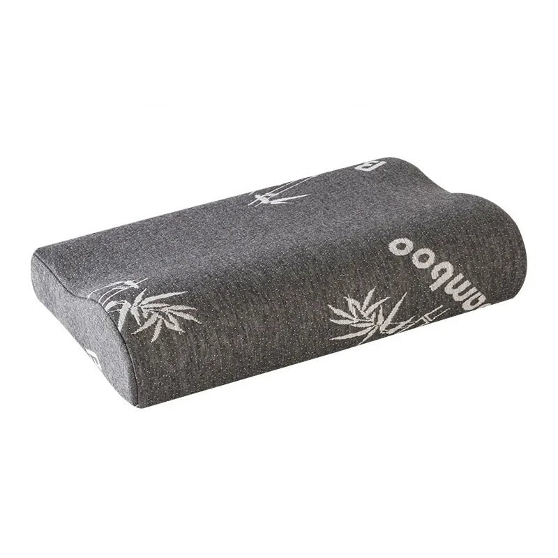 Bamboo memory foam pillow — bamboo grey cover