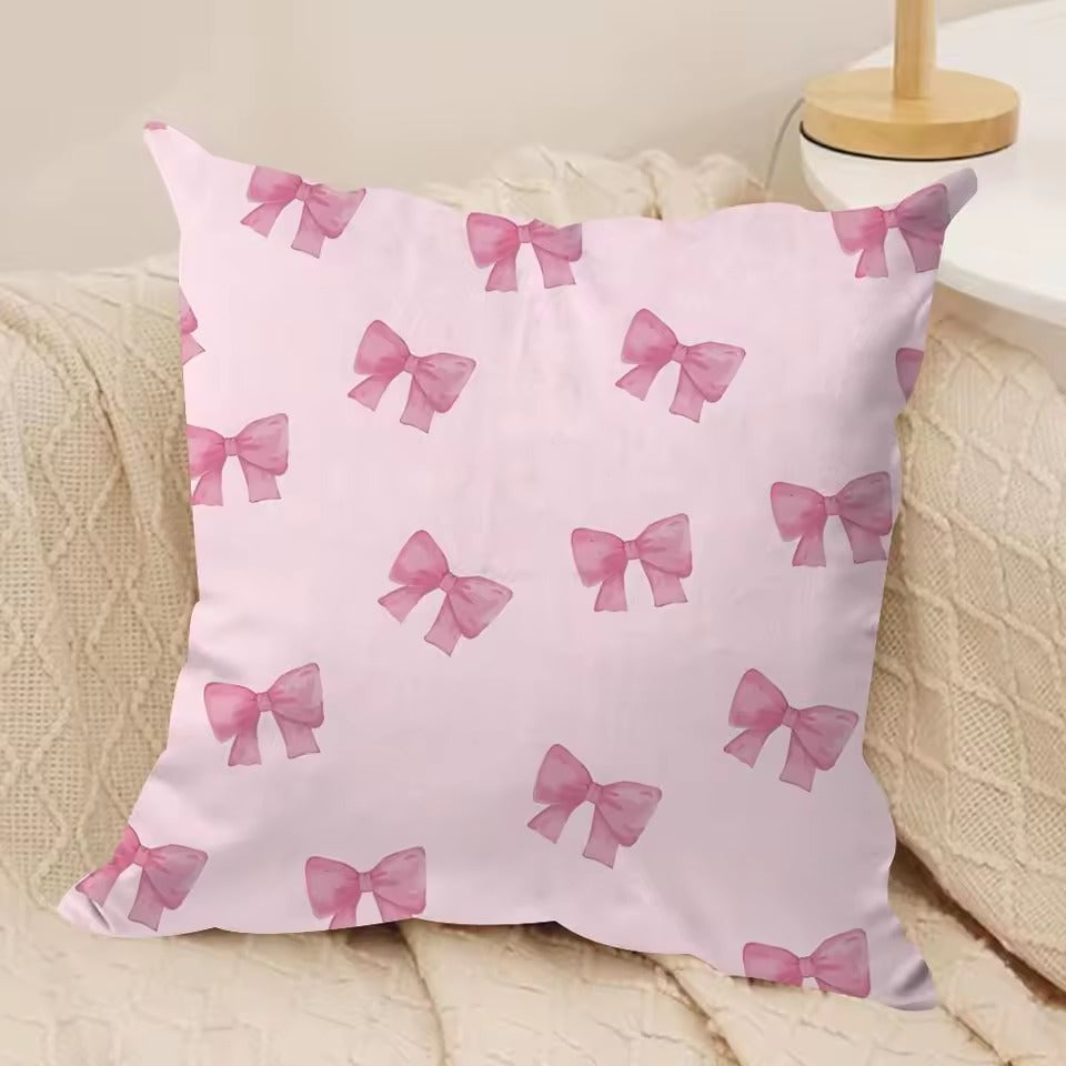 Cherry Blossom Bow Cushion Cover - Design 2