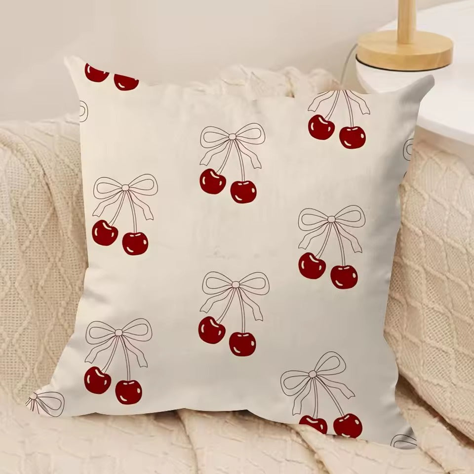 Cherry Blossom Bow Cushion Cover - Design 3