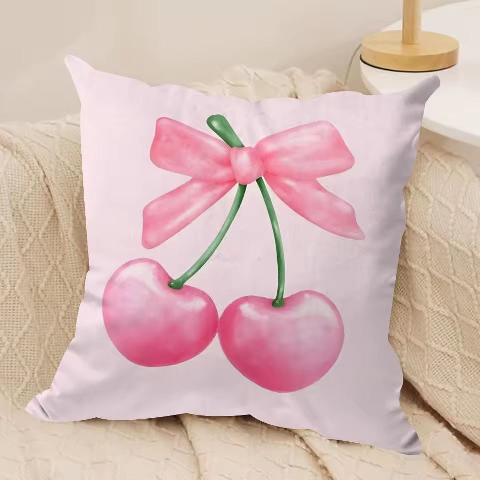 Cherry Blossom Bow Cushion Cover - Design 8