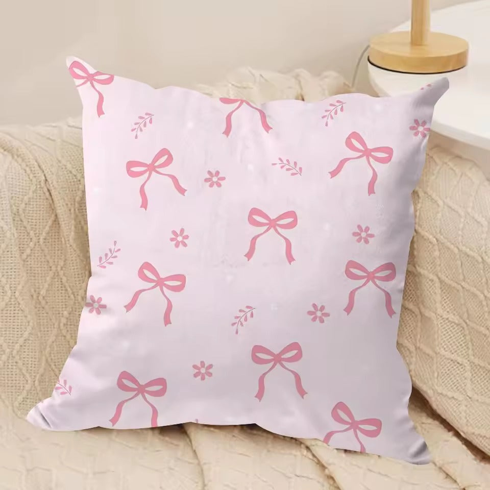 Cherry Blossom Bow Cushion Cover - Design 9