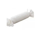 White lace ruffle bolster pillow