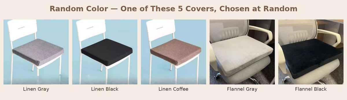 Natural Latex Chair & Floor Cushion - Random Color (assorted from 5 available covers)