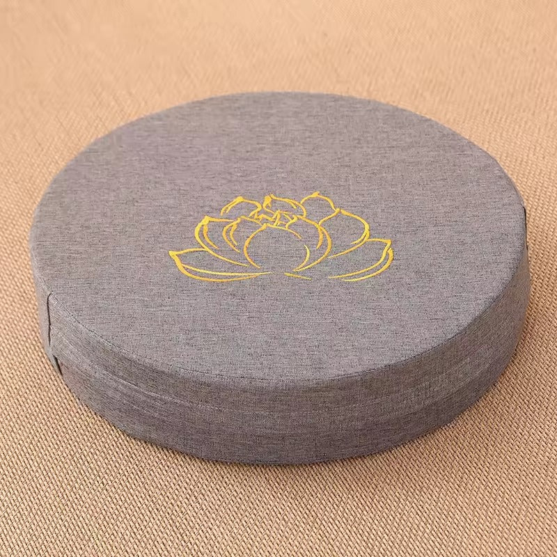 Linen Meditation Cushion - Gray