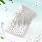 Close-up of massage-surface latex with egg-crate ridges