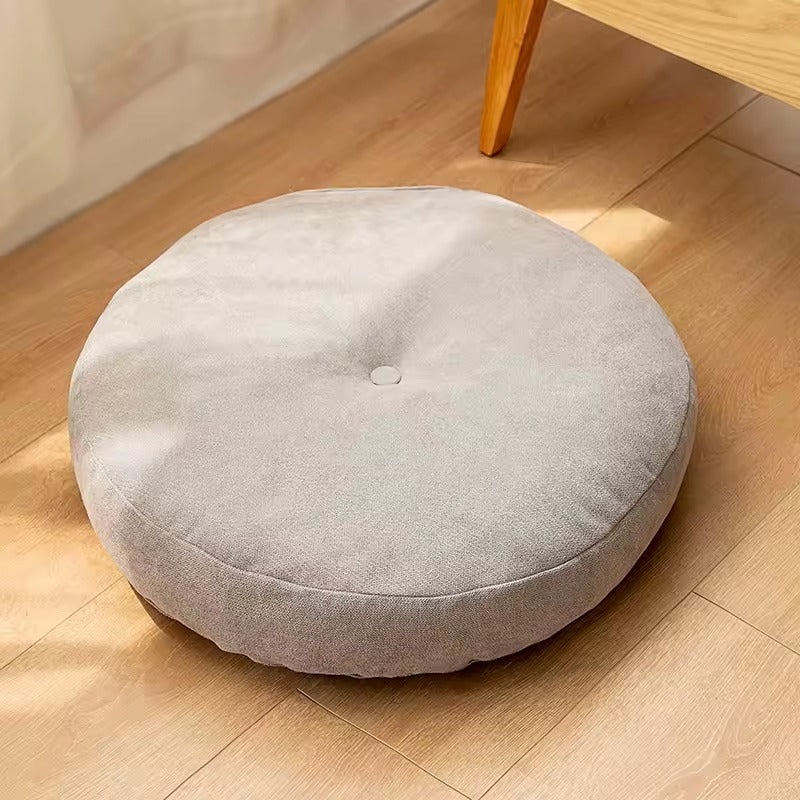 Round Floor Seat Cushion - Stone Grey