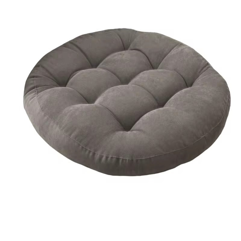 Round Meditation Floor Pillow - Light Grey