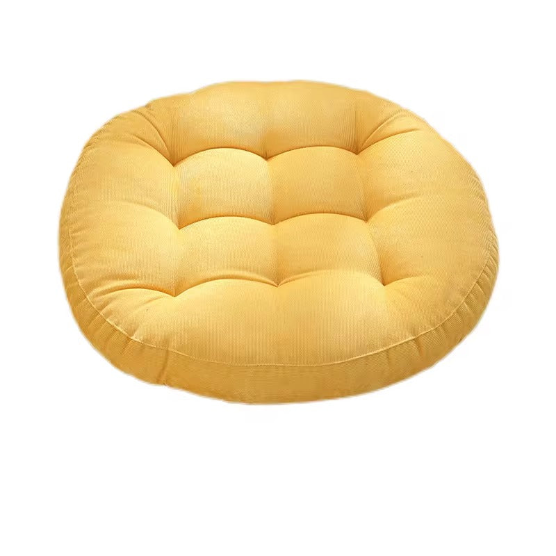 Round Meditation Floor Pillow - Yellow